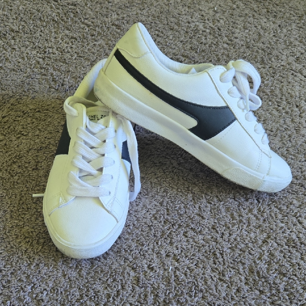 Rachel Zoe White and Black Sneakers